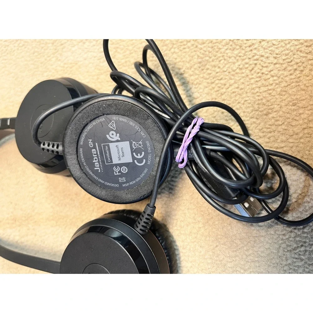 Jabra Evolve 30 II Wired Stereo Headset USB-A Microsoft Teams Black ENC060
